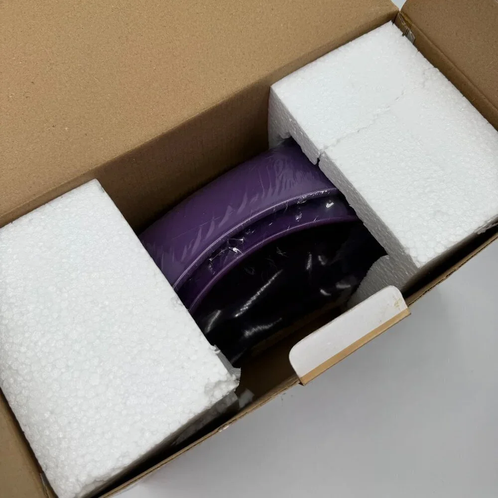 Sollazzo Ceramic Bakeware Two-Piece Set Large 2qt & Small 1.25qt Purple NEW/SEAL